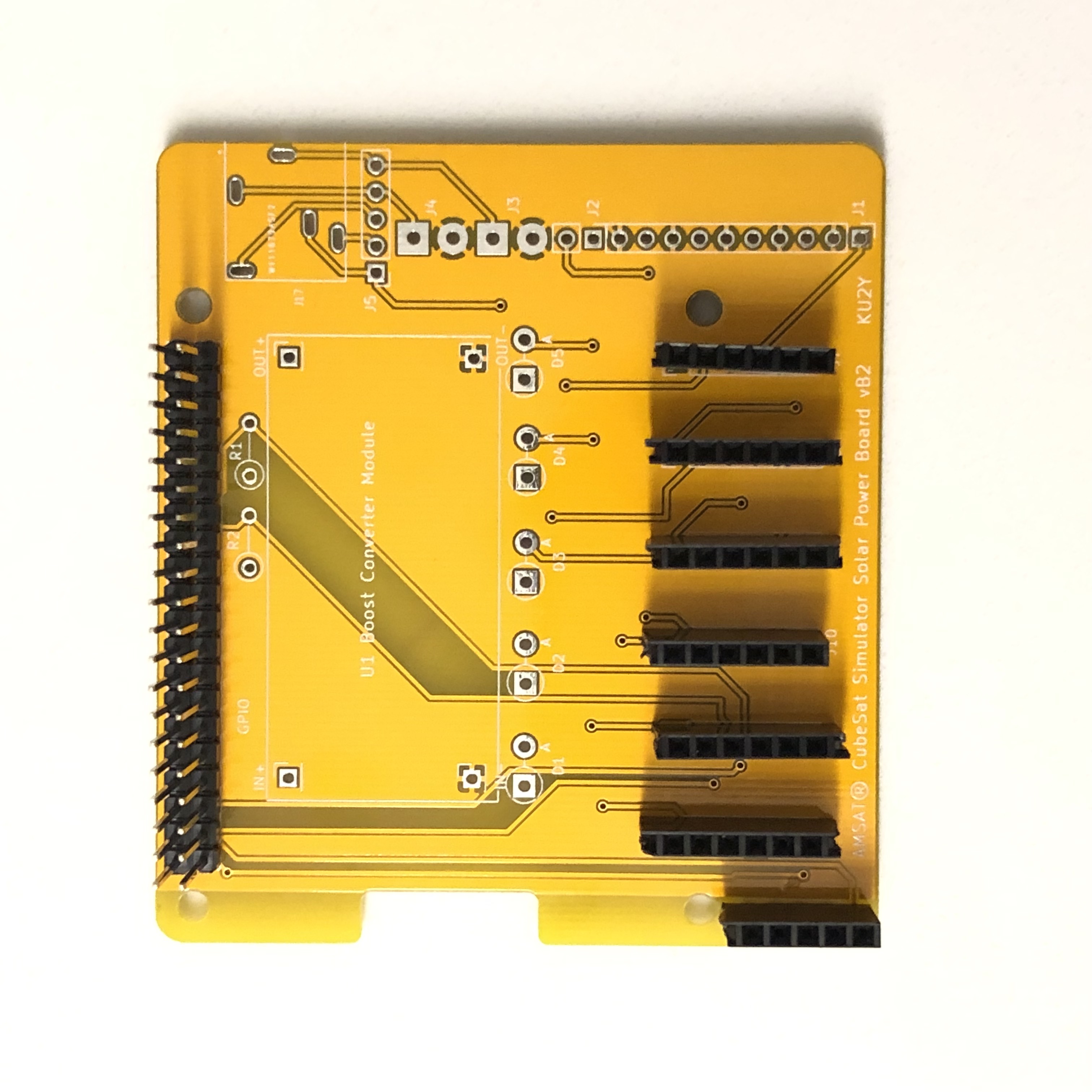 PCB with J1 - J5 installed